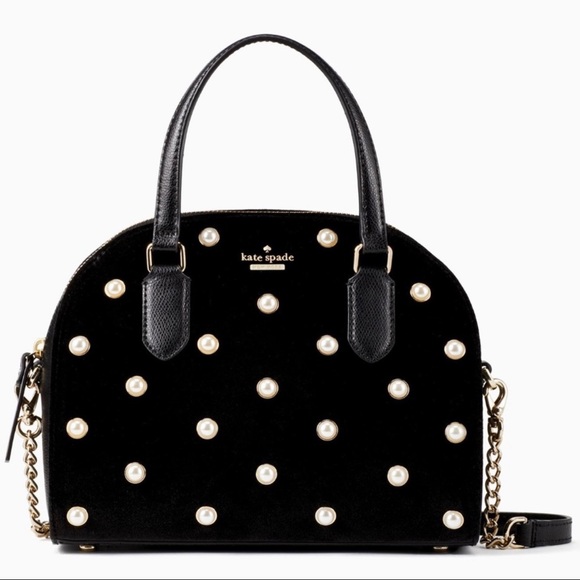 Kate Spade | Laurel Way Velvet Pearl Mini Reiley - Picture 4 of 5